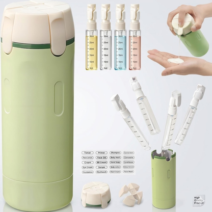 Dispensador 4 en 1 para viaje